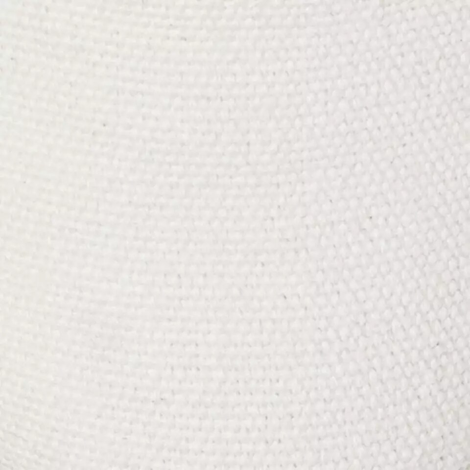 White canvas shoe material swatch