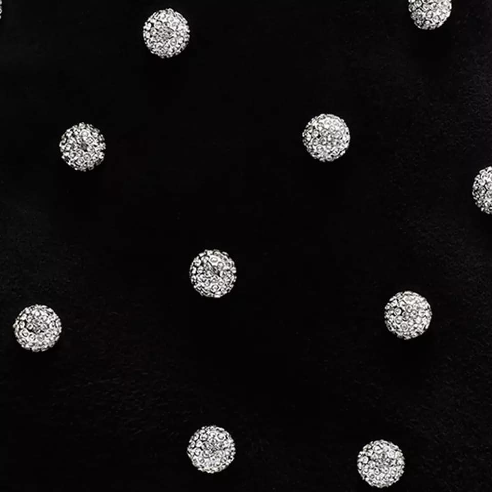 Crystal shoe embellishments swatch