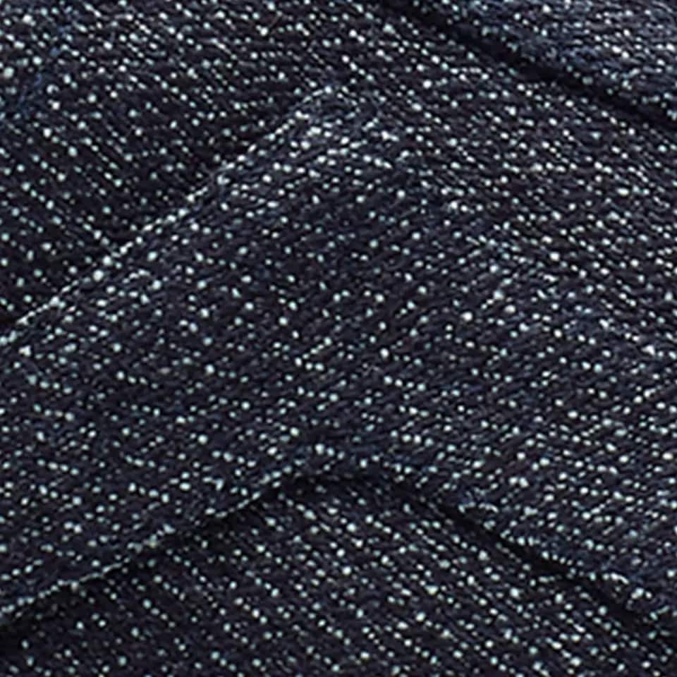 Blue denim shoe material swatch