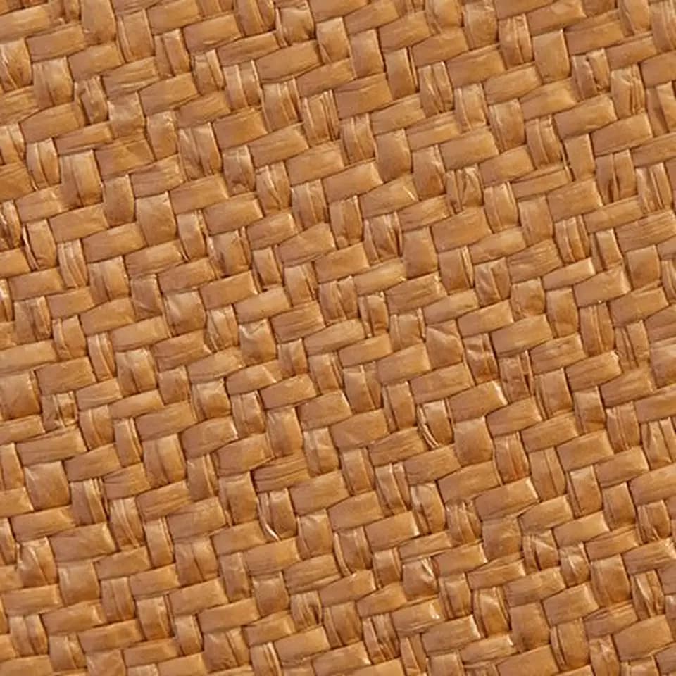 Natural fine raffia shoe material swatch