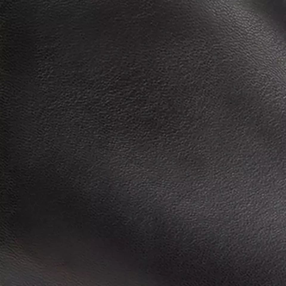 Black nappa leather shoe material swatch