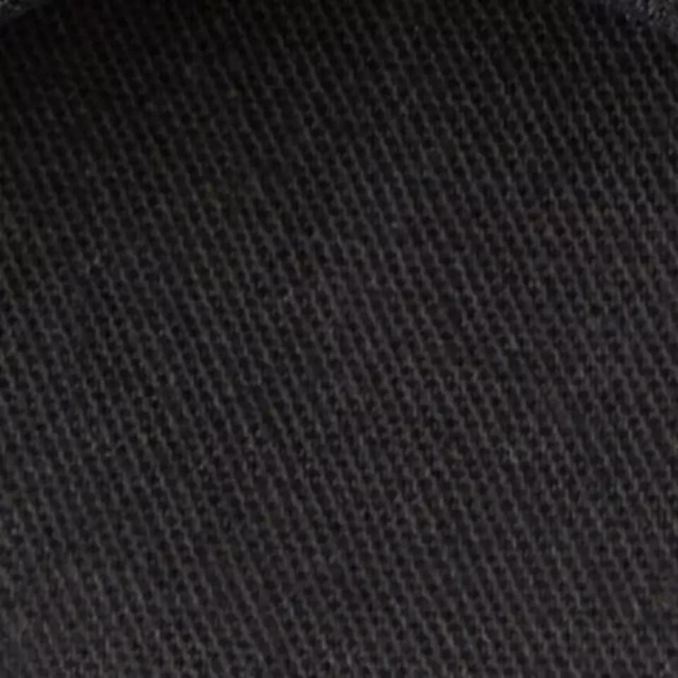 Black poplin canvas shoe material swatch